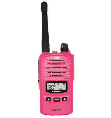 5/1 WATT IP67 UHF CB HANDHELD RADIO MCGRATH FOUNDATION - PINK