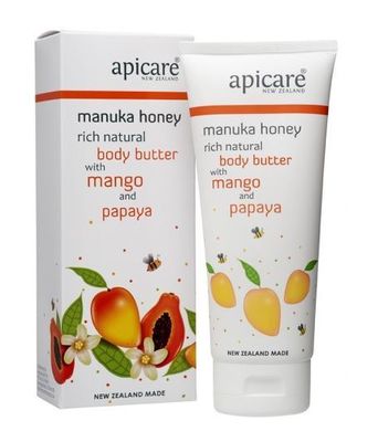 Manuka Honey Rich Natural Body Butter with Mango and Papaya