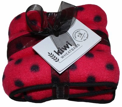 Pink Spot Polar Fleece Wheat Bag