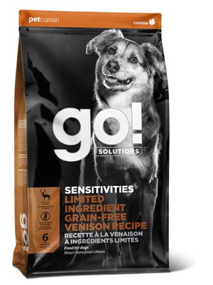 GO! SOLUTIONS SENSITIVITIES Grain Free Limited Ingredient Venison Dog Food