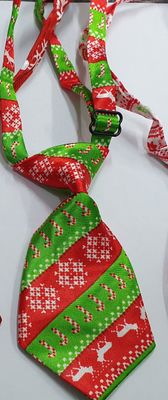 Xmas Neck Tie Deer and Candy Cane