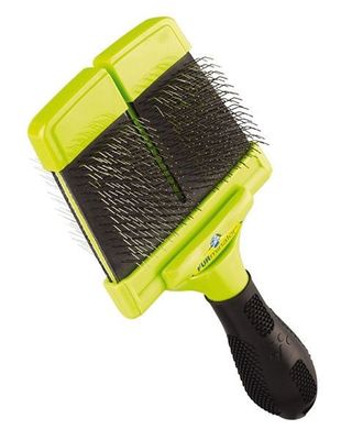 FURminator Large Firm Slicker Brush (curly, long/medium coats)