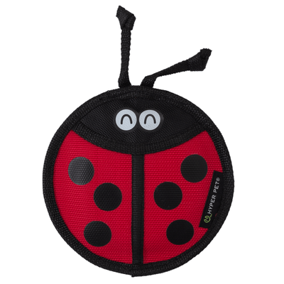HyperPet Firehose Flyers Ladybug Squeaking Dog Toy