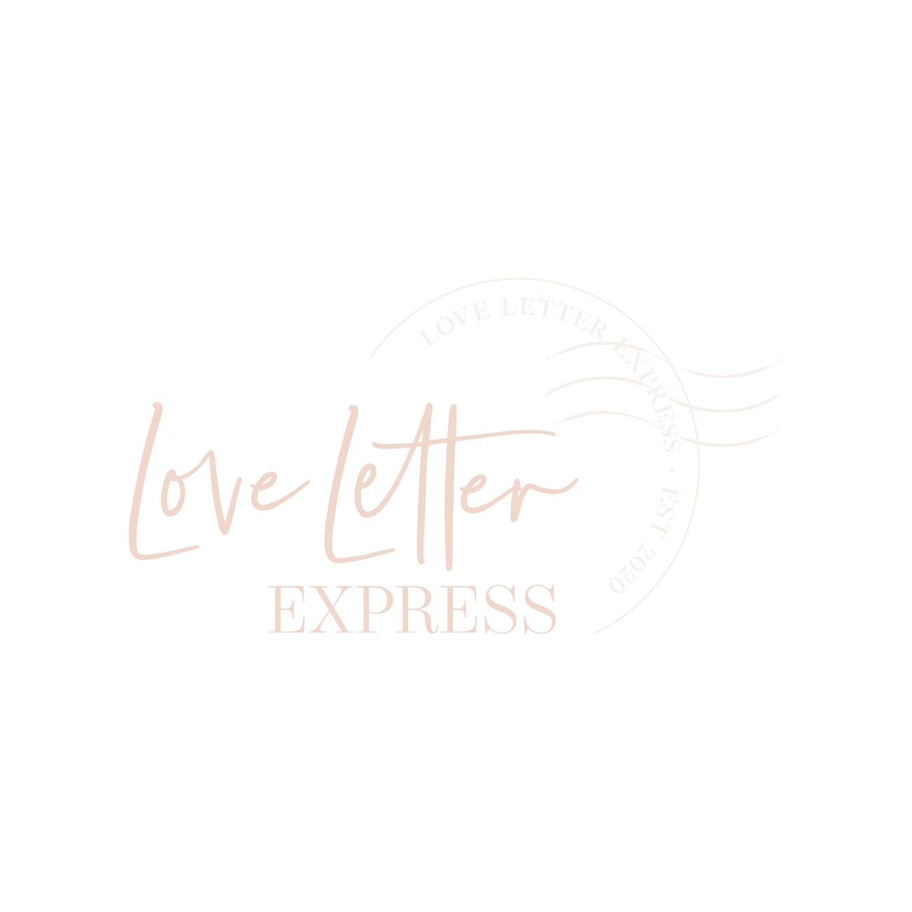 Love letter express logo | letters of love and appreciation by Melanie Vezey, perfect for weddings and vow renewals