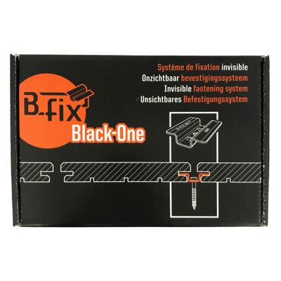 B-Fix | Black one | 100 Units | 100 Self-Drilling Screws | 1 x Torx Bit | excl GST