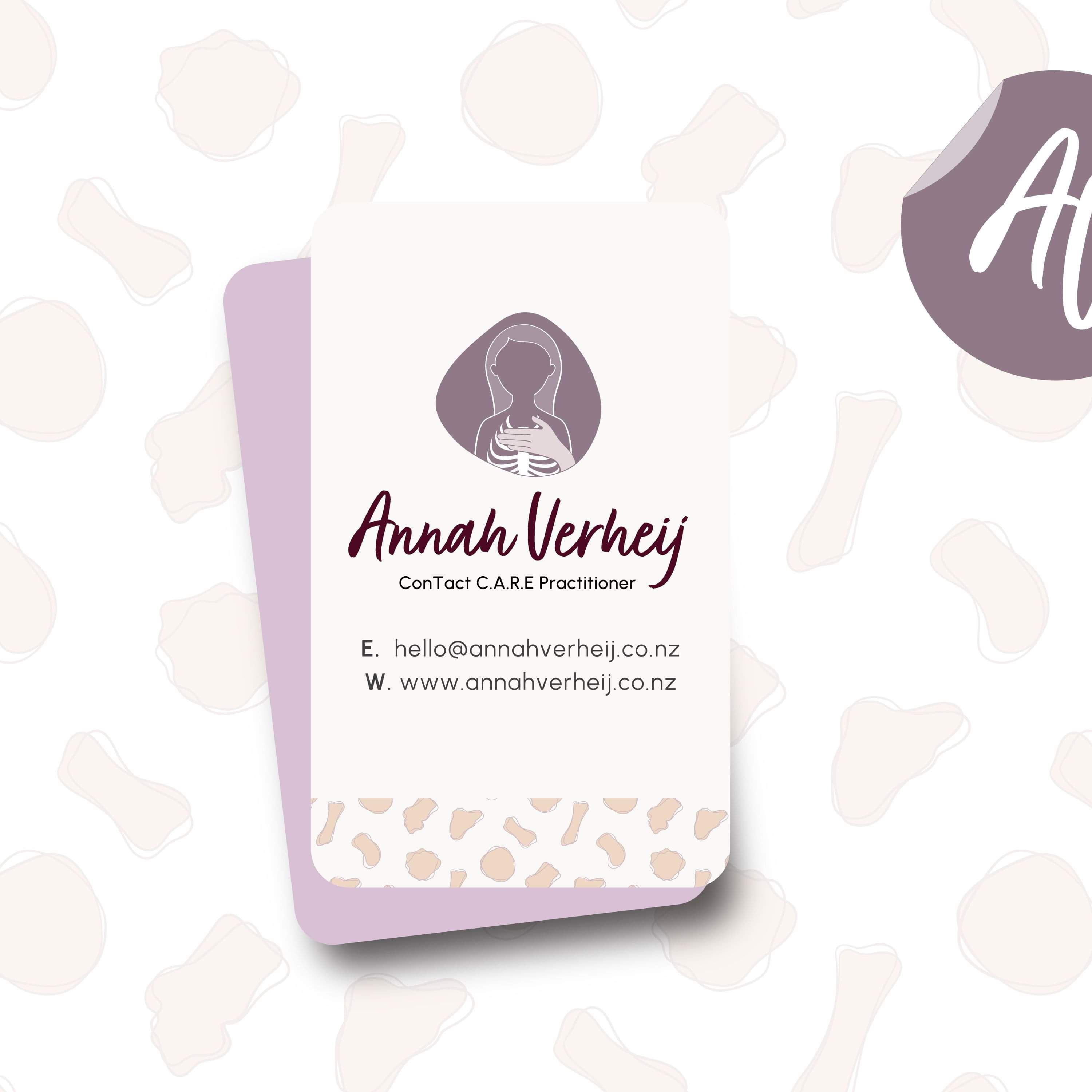  Image of Annah Verheij's brand refresh. Creative Box Waikato New Zealand Graphic Designer.