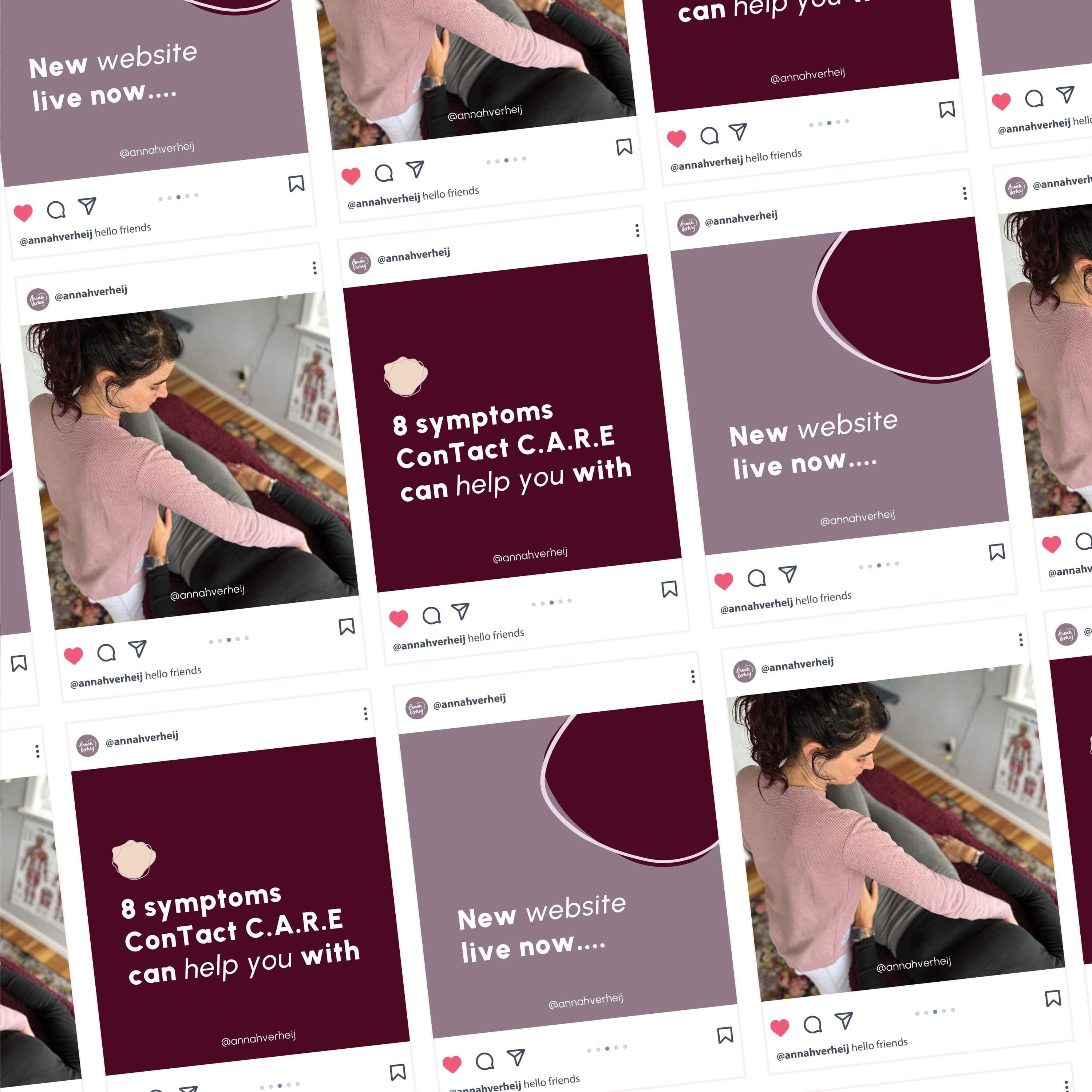  Image of Annah Verheij's brand refresh. Creative Box Waikato New Zealand Graphic Designer.