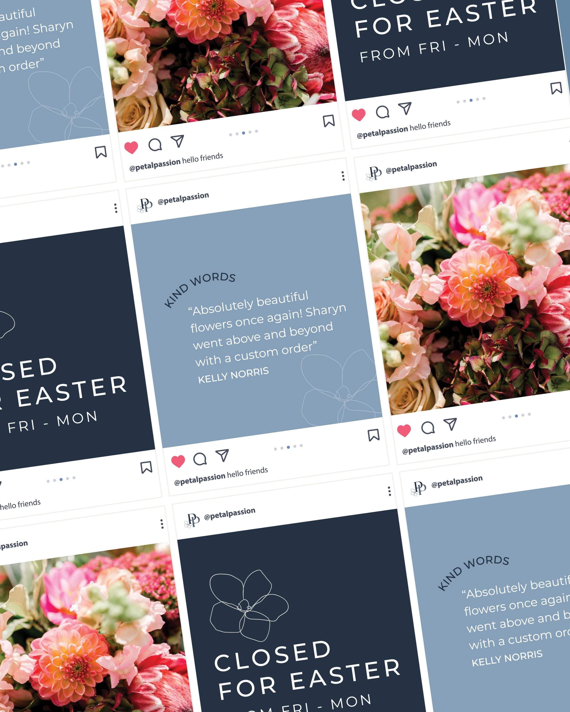   Image of Petal Passions brand refresh.