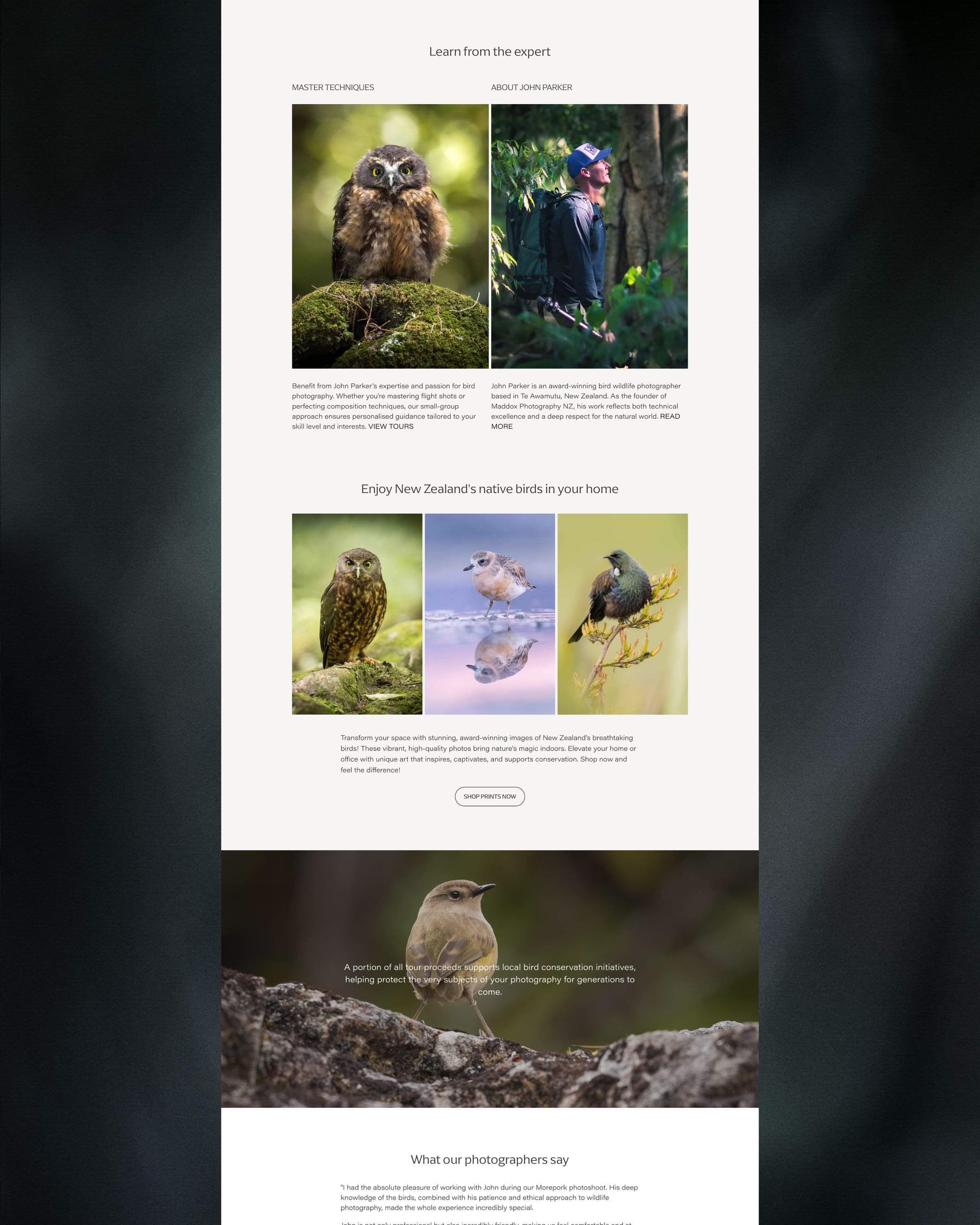 Website design for Maddox Photography NZ by Creative Box Graphic Designer Waikato New Zealand