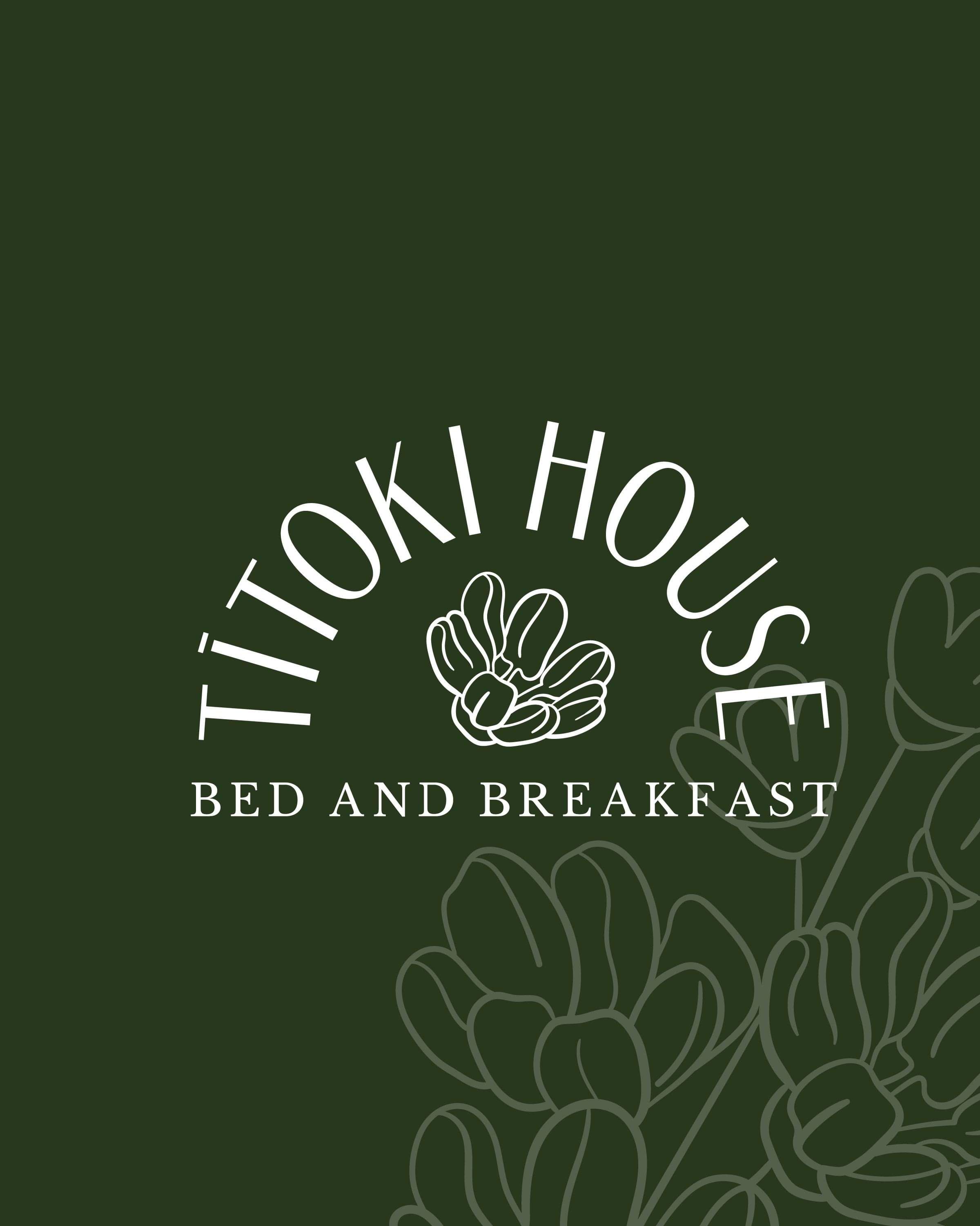 Image of Titoki House, luxury accommodation branding. By Creative Box. Waikato, New Zealand. 