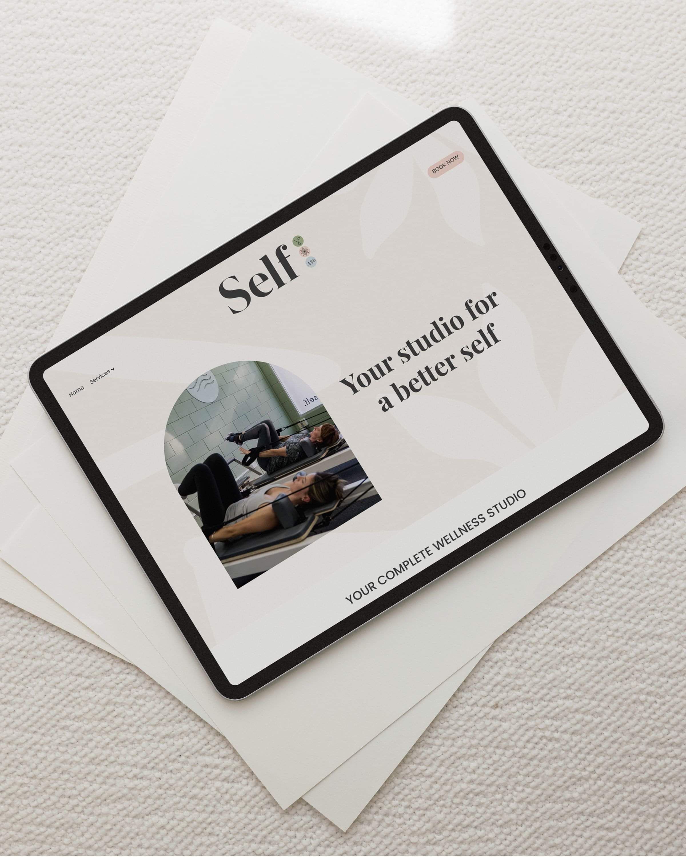 Image of Self website, wellness studio in Alexandra. Website by Creative Box.  New Zealand. 