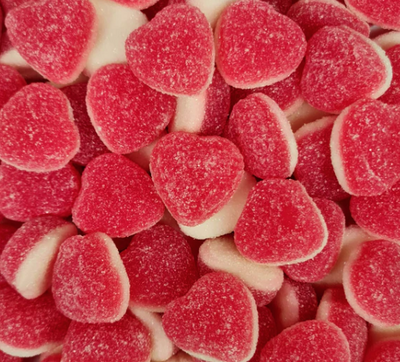 Sugared Filled Strawberry Hearts