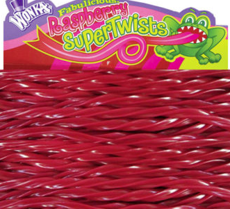 Wonka Raspberry Licorice Super twists