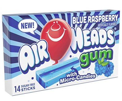 Air Heads Gum Blue Raspberry
