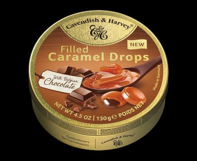 Cavendish Harvey Caramel Drops Filled with Belgian chocolate