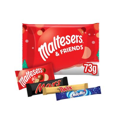 Maltesers and Friends Small Christmas Chocolate Selection Pack 73g