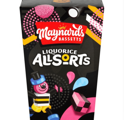 Maynards Bassetts Liquorice Allsorts Sweets Carton 350g