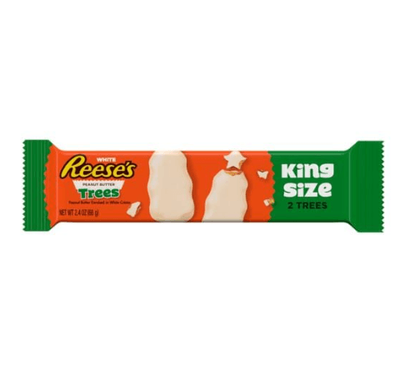 Reese&#039;s 2 White Chocolate &amp; Peanut Butter Trees King Size 6