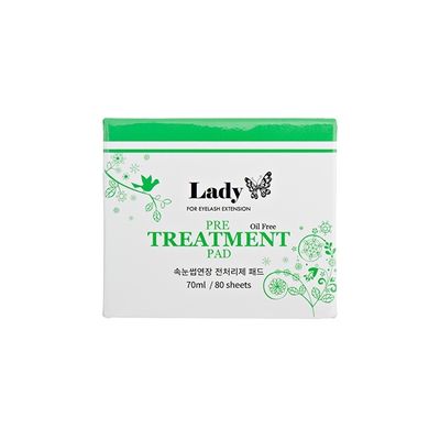 Lady pre treatment/protein remover pads - 80 sheets