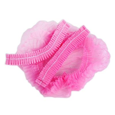 Disposable hair nets - pink 15pk
