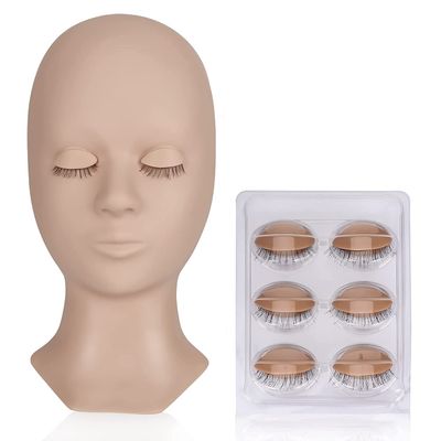 Mannequin with removable eye-lids