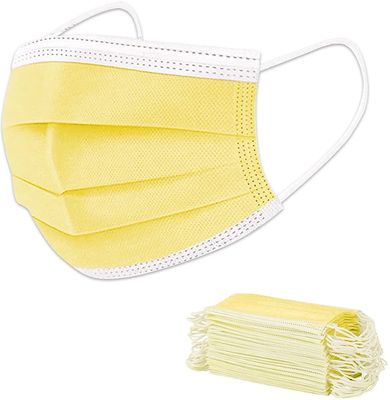 Disposable Mask Kids - Yellow 50 pack