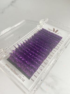 Purple Glitter Lashes