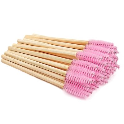 Mascara Wands Bamboo Pink 50 Pack
