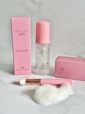 Luxe Lash Shampoo/Cleanser 60ml Boxed Bottle &amp; Brush