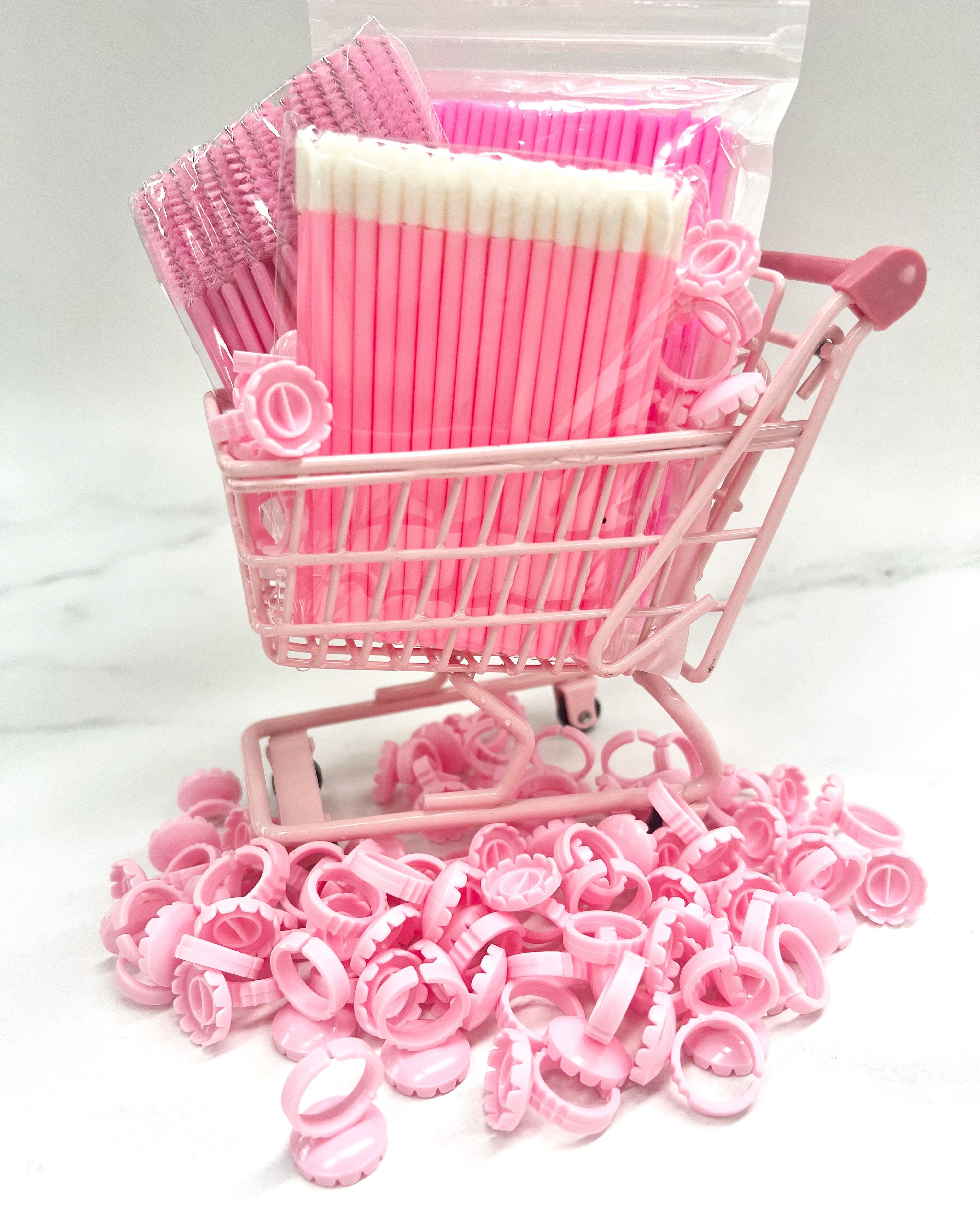 3 PINK Disposable Range, Disposables Vault Lash Supplies