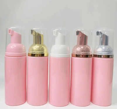 Empty Foaming Cleanser Bottle Pink 30ml
