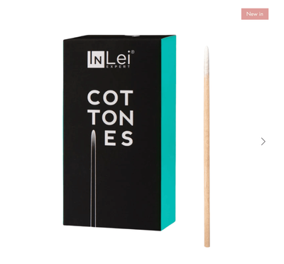 InLei&reg; - COTTONIES - Wooden Sticks with Pointed Cotton Tips (100pcs)