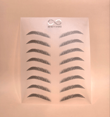 Infinity Multi-Use Brow Practice Sheet 1 pc (Reusable/Wipe Clean)