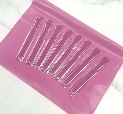 Clear Brow Plastic Spatula Applicator