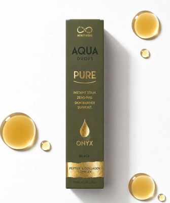 Aqua Drops&reg; Pure Onyx BLACK&middot; PPD-Free Liquid Brow Tint &middot; 15ml