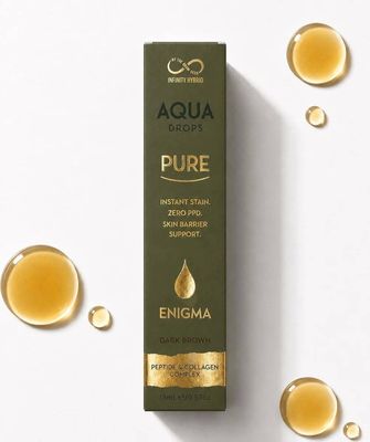 Aqua Drops&reg; Pure Enigma DARK BROWN&middot; PPD-Free Liquid Brow Tint &middot; 15ml