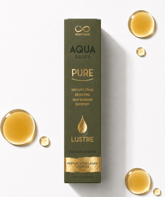 Aqua Drops&reg; Pure Lustre Medium Brown&middot; PPD-Free Liquid Brow Tint &middot; 15ml