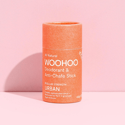 Woohoo Natural Deodorant + Anti-Chafe Stick URBAN