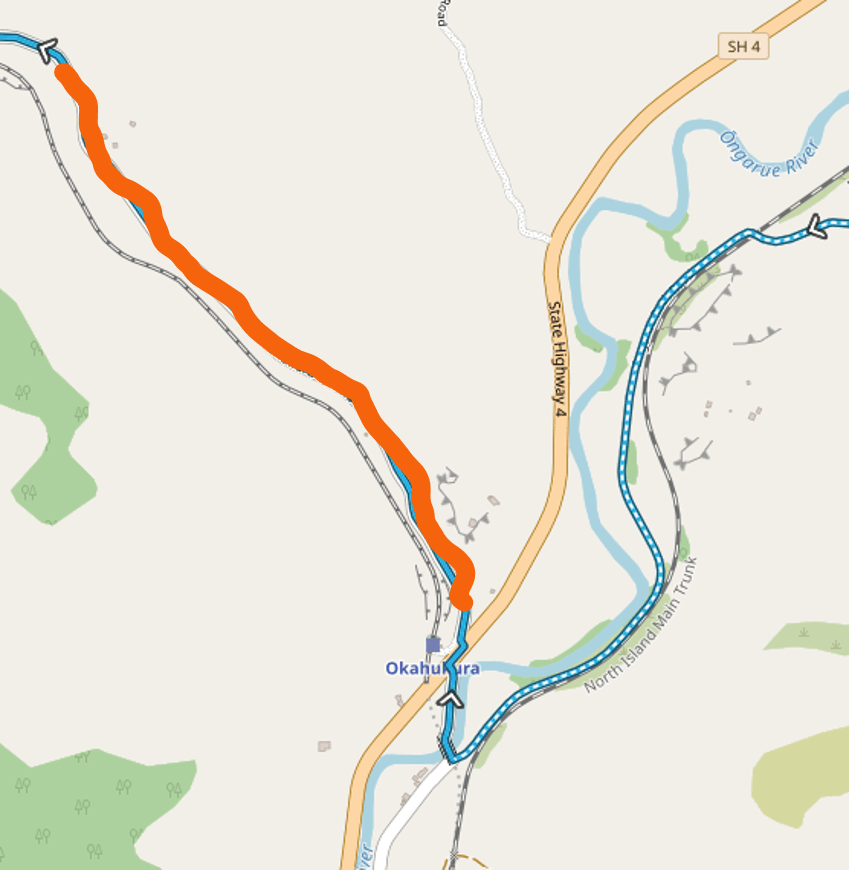 Road Closure Section Map | Ohakura Saddle Road Sept - Nov 2026