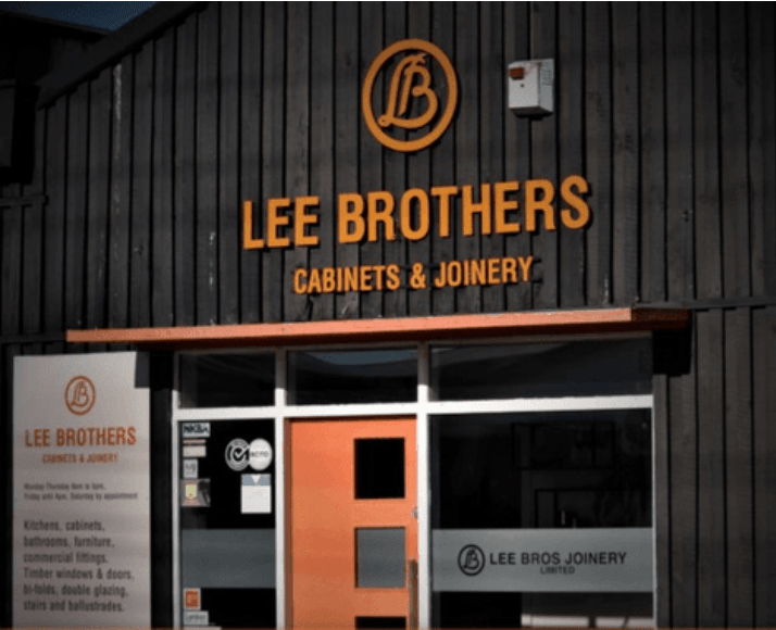 Image of the Lee Bros Joinery building. Business success story written by Helen Laidlaw, Hamilton Business Advisor.
