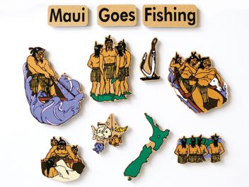 Maui Goes Fishing Magnetic