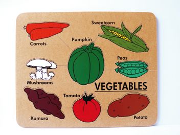 Vegetables with Words - English Puzzle ON SALE