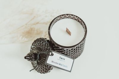 Deluxe Geo Candle with Wood Wick