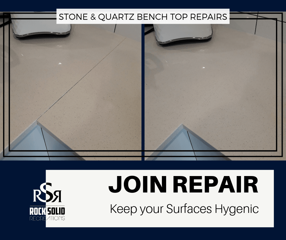 kitchen bench top join repair