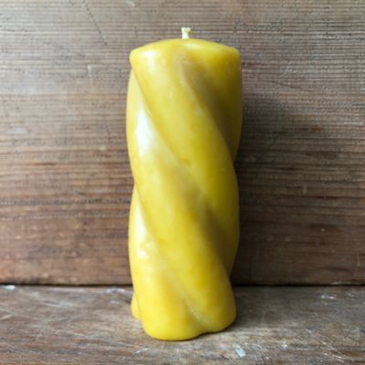 Beeswax Candle - Chunky Twisted Fat