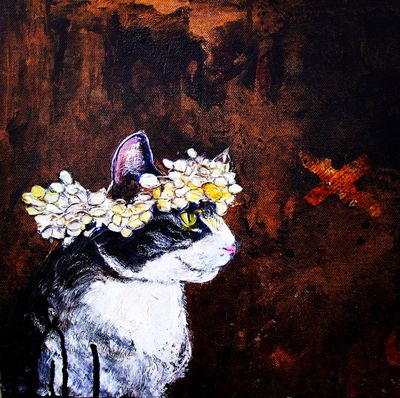 Original Art Work - Bridal Kitty
