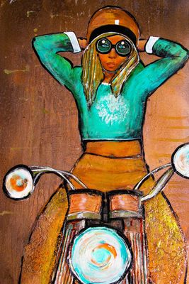 Original Art Work - Biker Chick