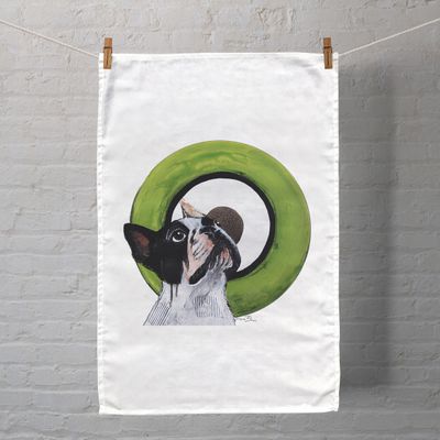 Tea Towel - Frenchie Bullseye