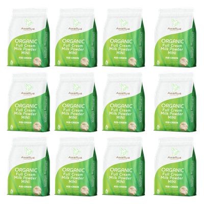 15% off -- Organic Full Cream Milk Powder Mini with A2&beta;-Casein - 400g Pouches (Box of 12)