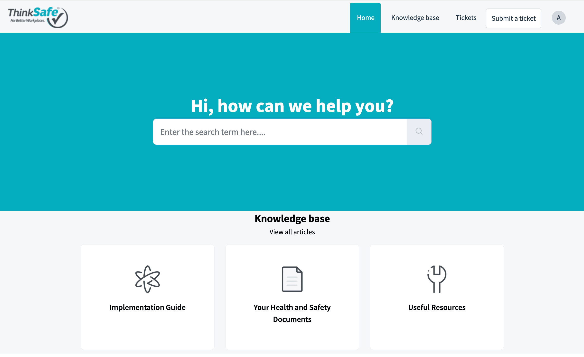 Portal dashboard